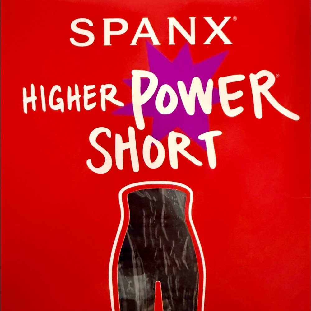NWT Spanx Higher Power Short Very Black XL